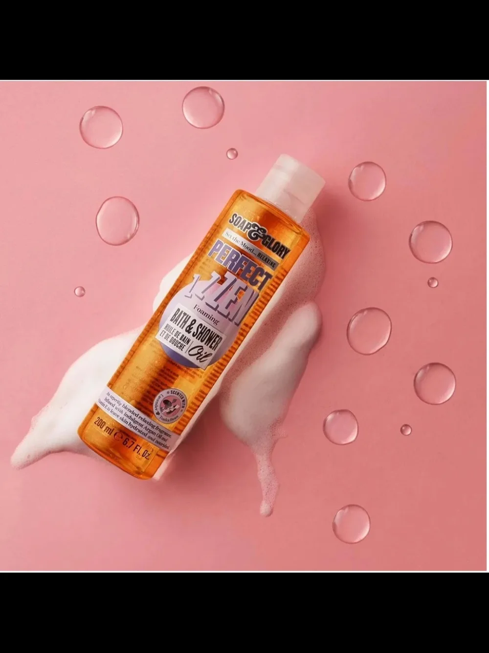 Soap & Glory Perfect 17 Zen Foaming Bath & Shower Oil - Orange with Gold Label